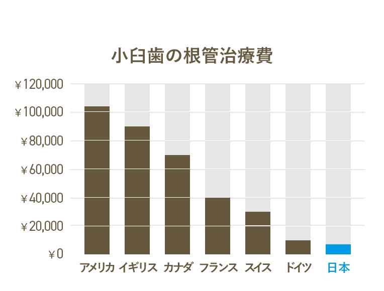 小臼歯の根管治療費